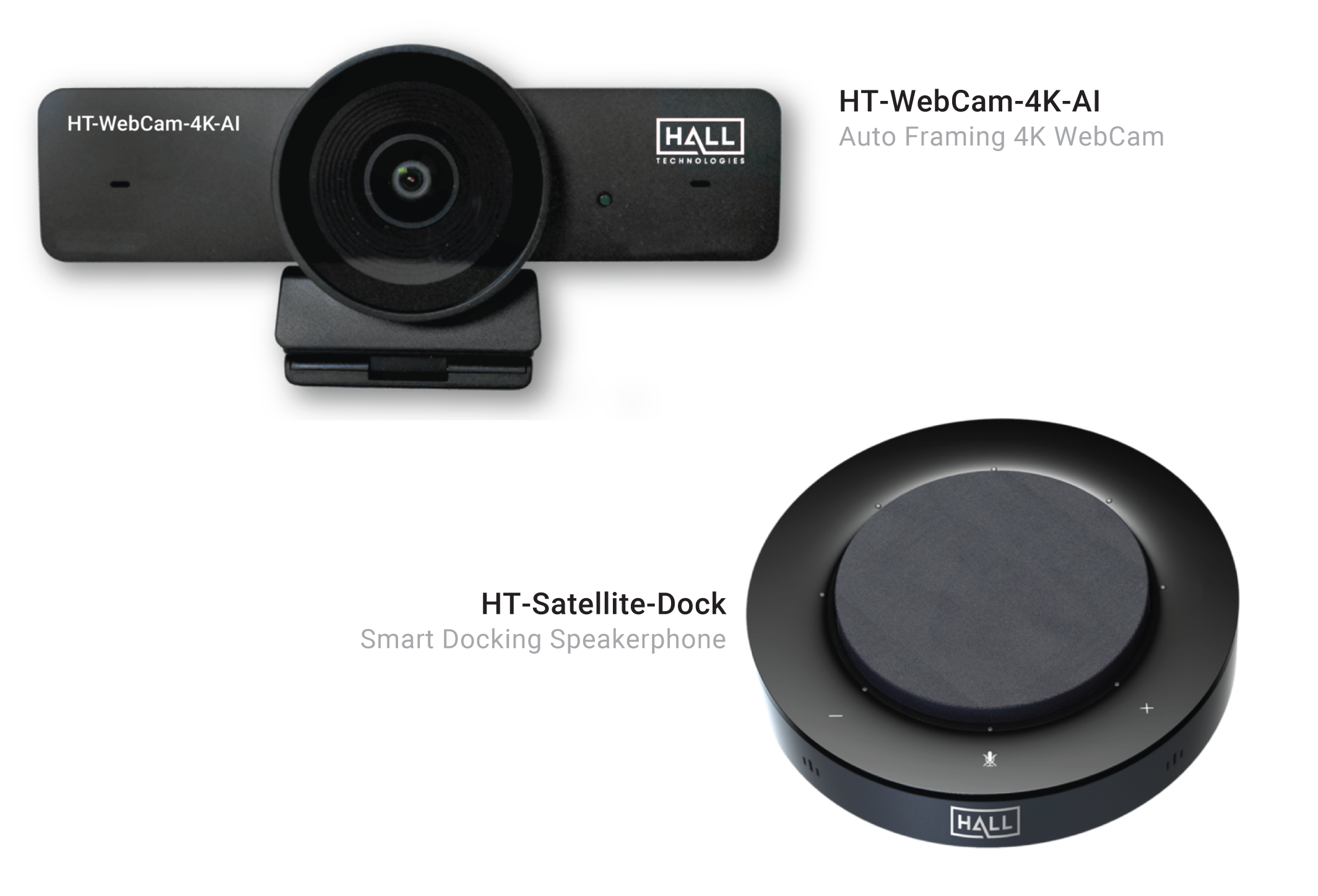 Work From Home Kit - Auto Framing 4K WebCam & Smart Docking Speakerphone